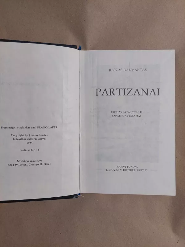 Partizanai - Juozas Daumantas, knyga 3
