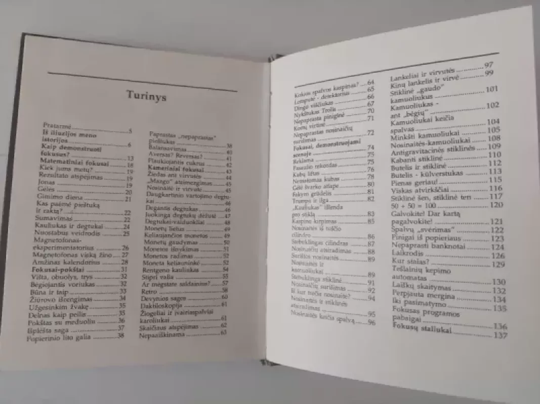 Fokusai - Vitas Saldžiūnas, knyga 5