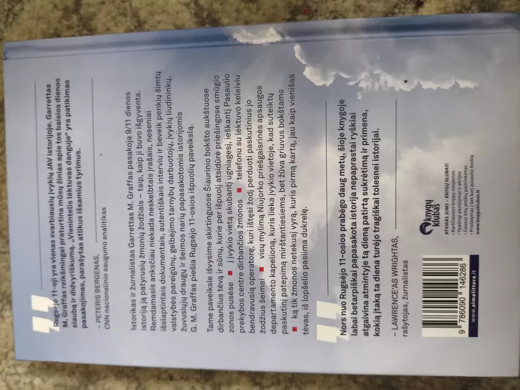 Vienintelis lėktuvas danguje: 9/11 diena, kai sustojo pasaulis - Garrett M. Graff, knyga 2