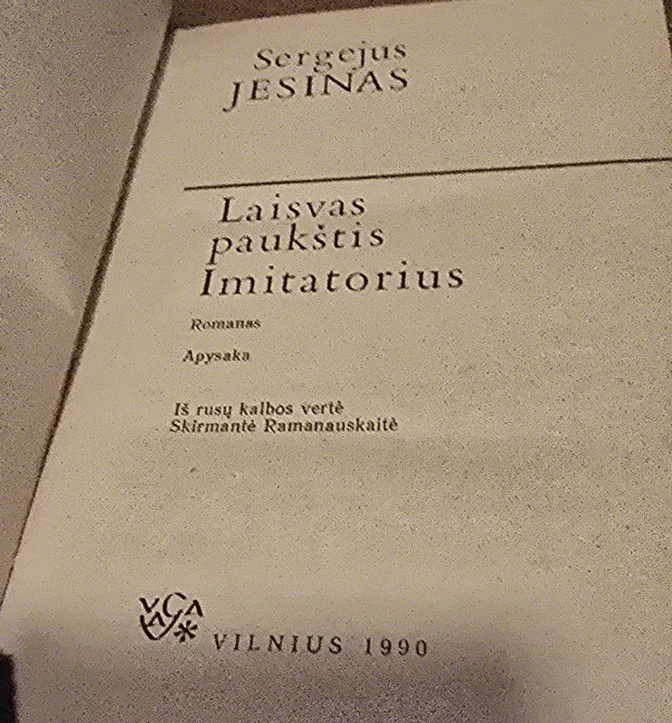 Laisvas paukštis. Imitatorius - Sergejus Jesinas, knyga 3