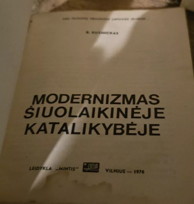 Modernizmas šiuolaikinėje katalikybėje - B. Kuzmickas, knyga 3