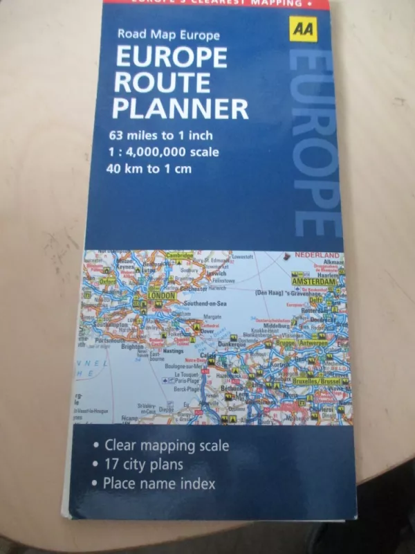 Europe route planner - Road map Europe - nera, nėra nėra, knyga 3