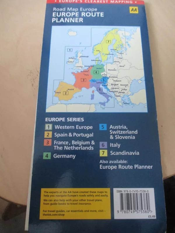Europe route planner - Road map Europe - nera, nėra nėra, knyga 4