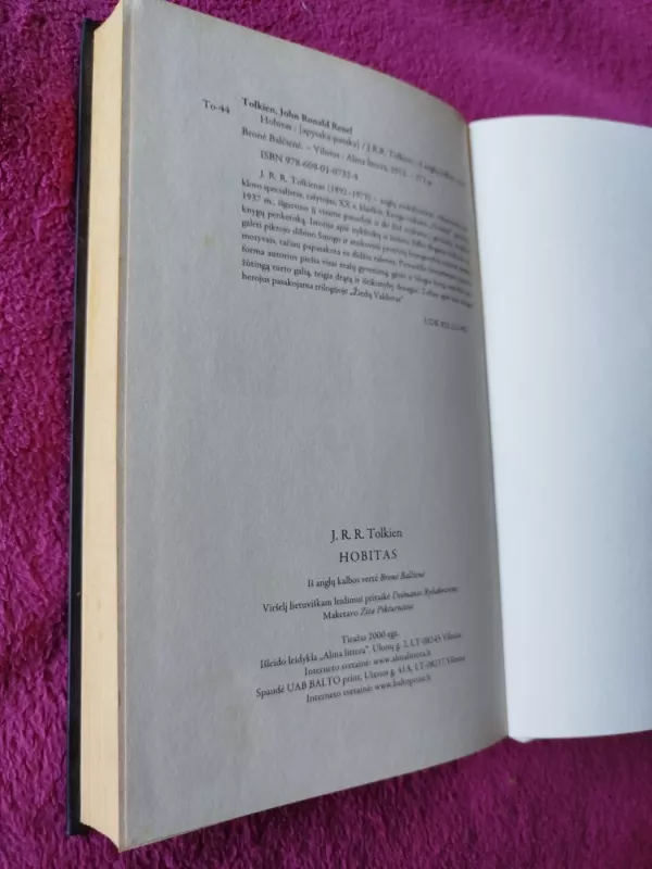 Hobitas - J. R. R. Tolkien, knyga 5