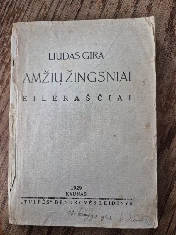 Amžių žingsniai. Eilėraščiai - Liudas Gira, knyga 2