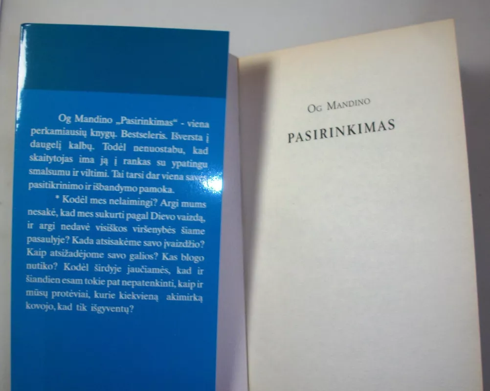 Pasirinkimas - Og Mandino, knyga 5