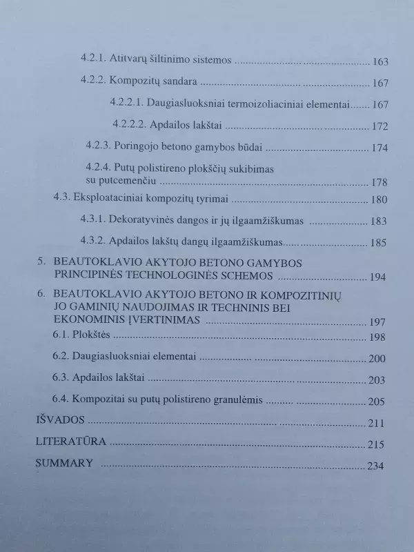 Beautoklavis akytasis betonas ir kompozitiniai jo gaminiai - Sinica M. Laukaitis A., knyga 6