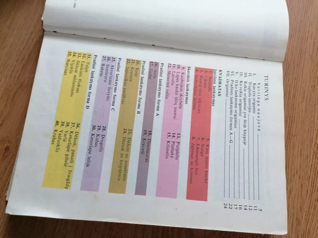 Susipažinkite - origamis - J. Paulionytė, knyga 3