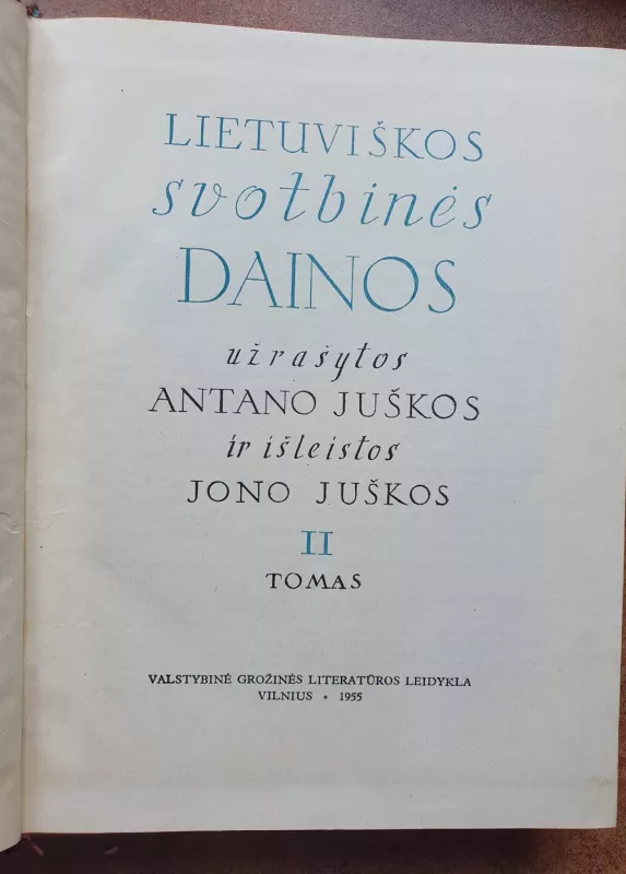 Lietuviškos svotbinės dainos, II tomas - A.Juška, J.Juška, knyga 3
