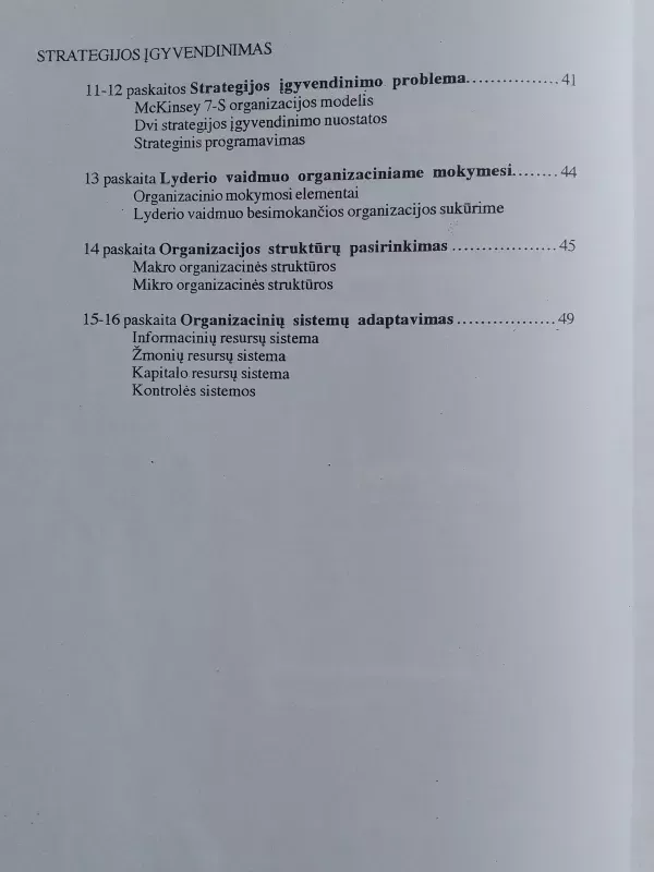 Strateginis valdymas - Virginijus Tamaševičius, knyga 4