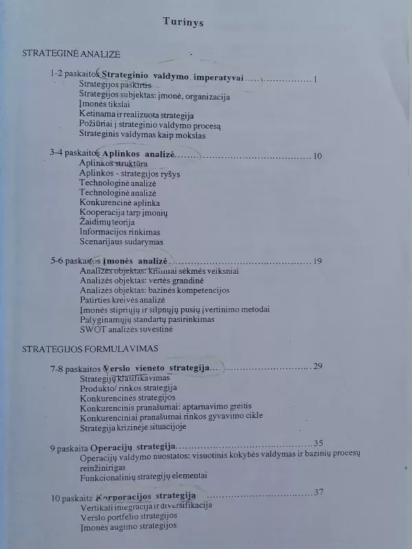 Strateginis valdymas - Virginijus Tamaševičius, knyga 3