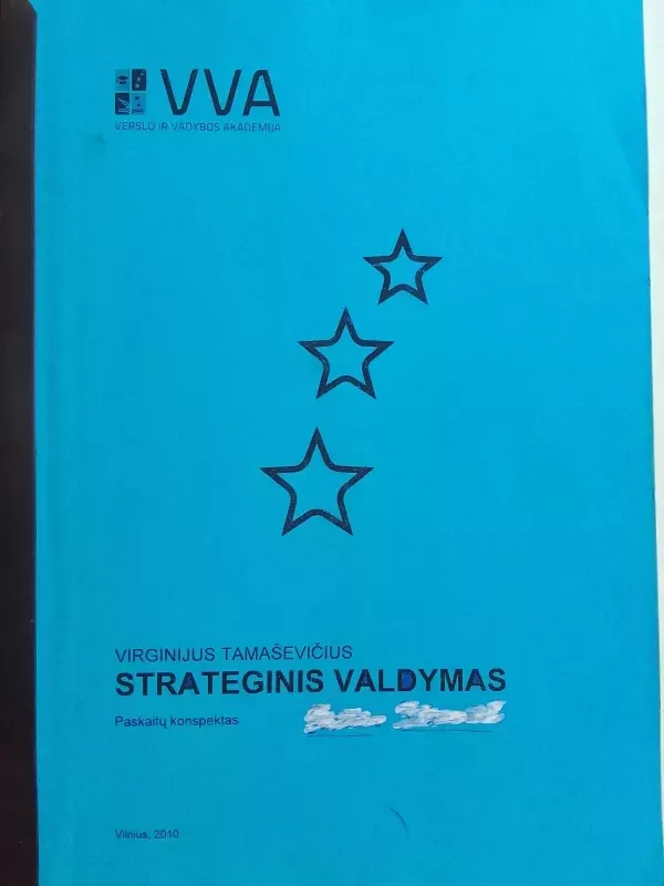 Strateginis valdymas - Virginijus Tamaševičius, knyga 2