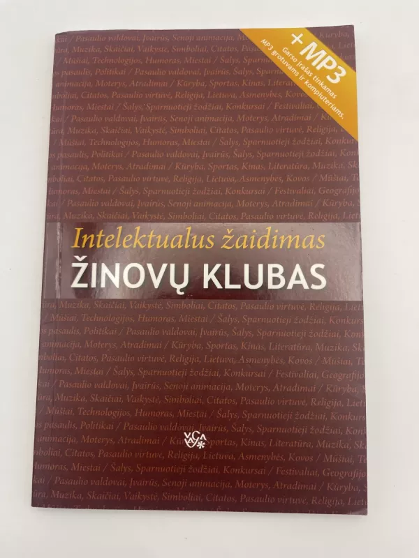 Intelektualus žaidimas. Žinovų klubas. Su CD - Vytas V.Petrošius, knyga 2