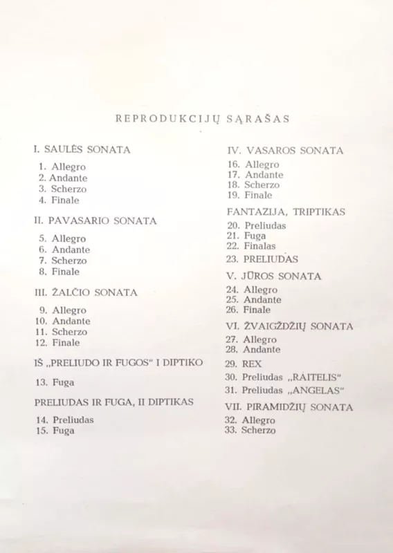M. K. Čiurlionis"Sonatos ir fugos", reprodukcijų rinkinys - M. K. Čiurlionis, knyga 3