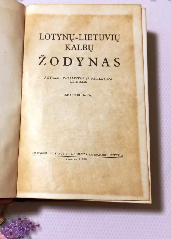 Lotynų - lietuvių kalbų žodynas - A. M. Malininas, knyga 3