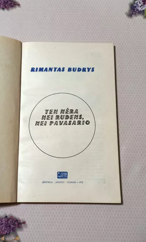 Ten nėra nei rudens, nei pavasario - Rimantas Budrys, knyga 3