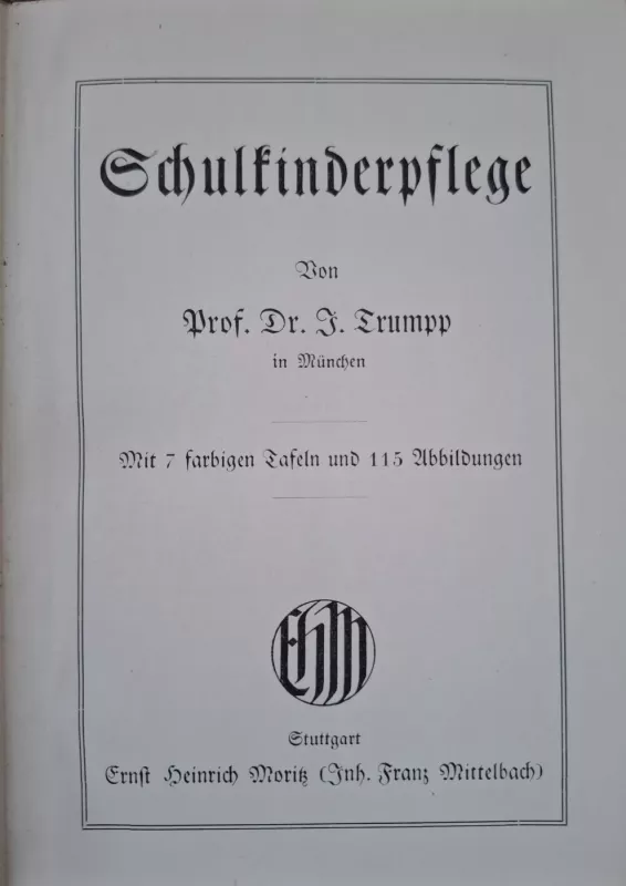 Schulkinderpflege - J. Trumpp, knyga 2