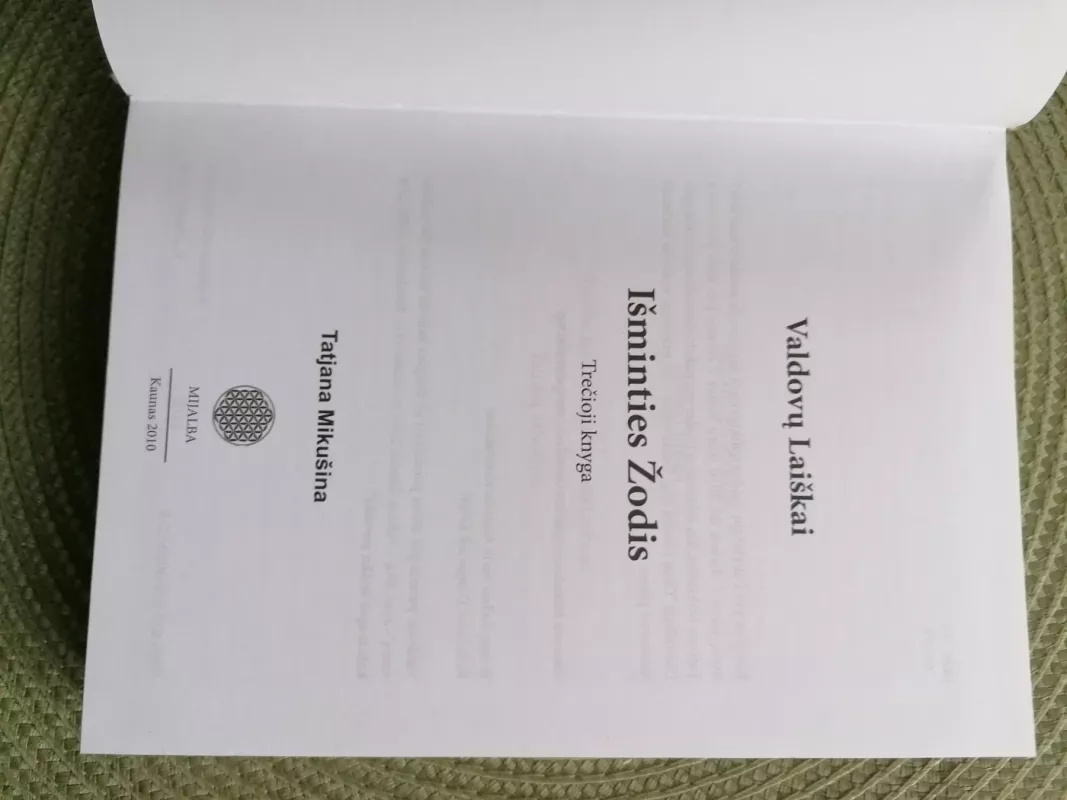 Išminties žodis 3 knyga - Tatjana Mikušina, knyga 3