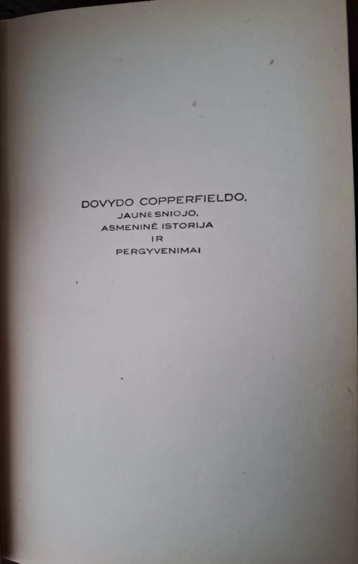 Dovydas Copperfieldas(3tomas) - Charles Dickens, knyga 6