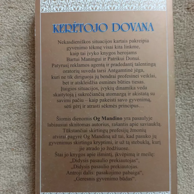 Kerėtojo dovana - Og Mandino, knyga 3