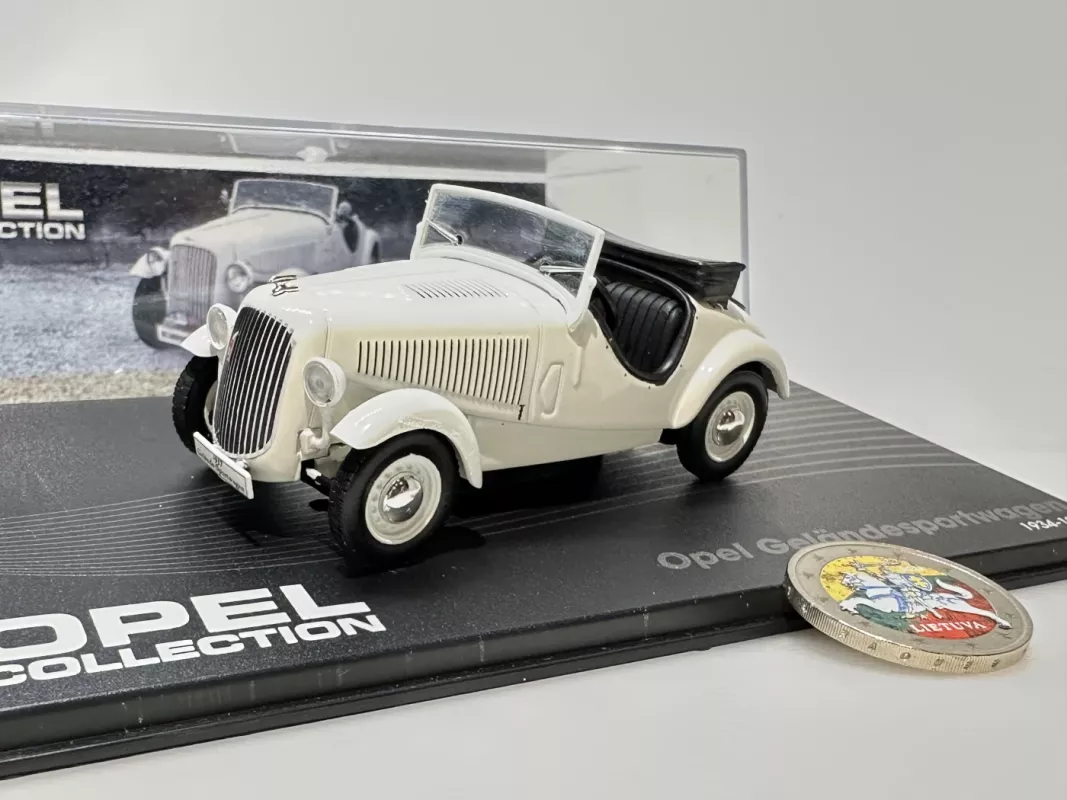 Opel Geländesportwagen 1:43 Eaglemoss - , namai ir interjeras 2
