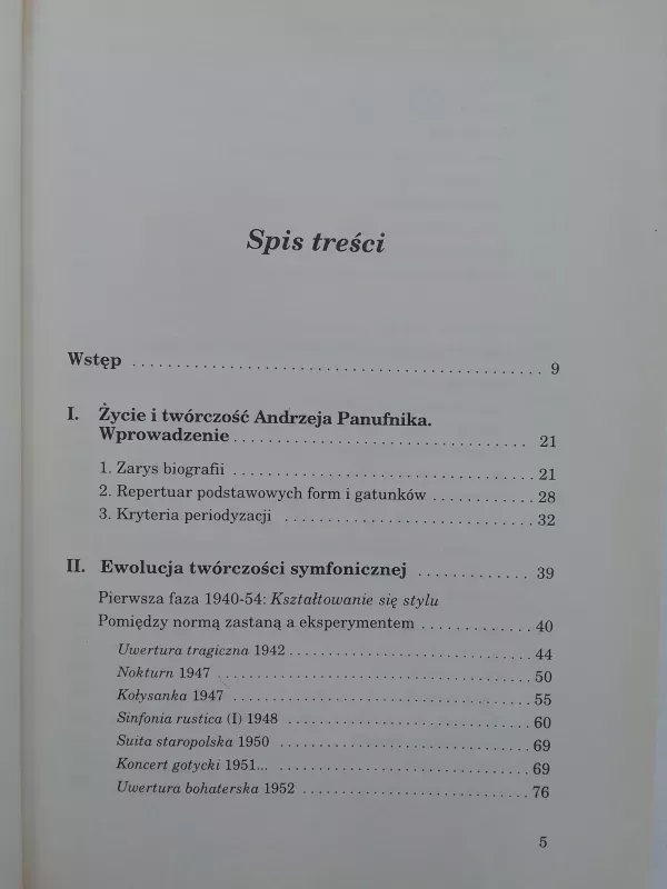 Andrzej Panufnik: twórczość symfoniczna - Ewa Siemdaj, knyga 3
