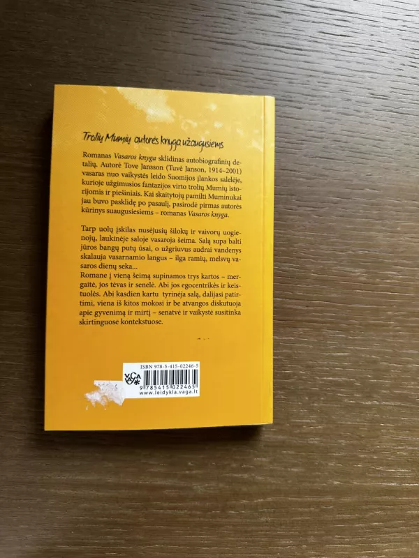 Vasaros knyga - Tove Jansson, knyga 4