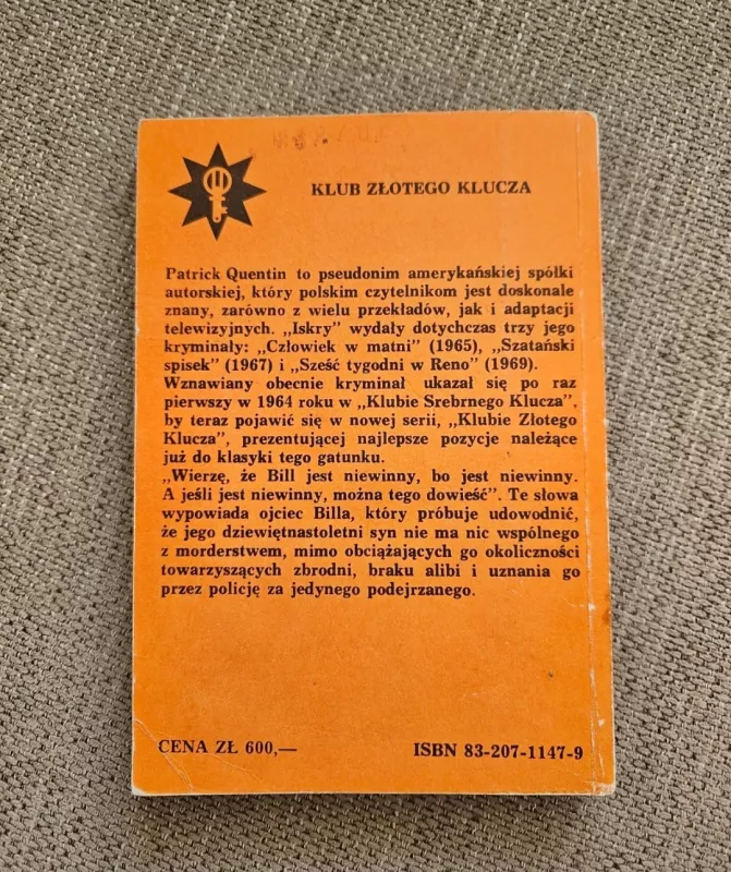 Mój syn mordercą? - Patrick Quentin , knyga 5