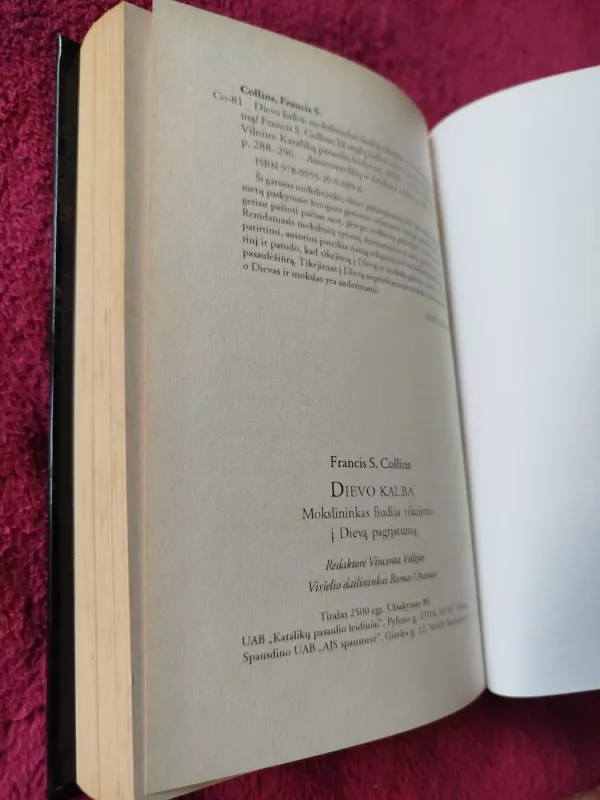 Dievo kalba - Francis S. Collins, knyga 5