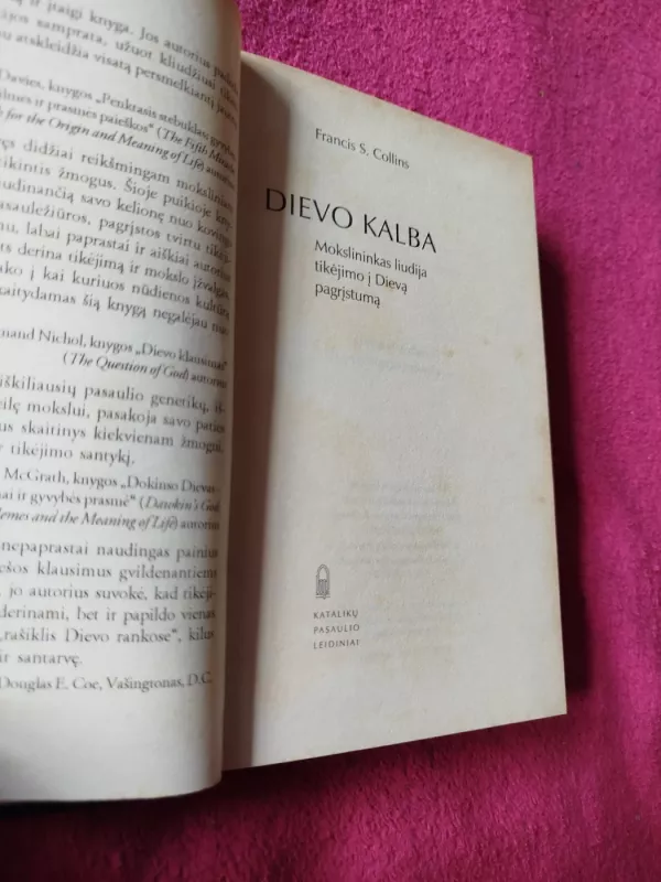 Dievo kalba - Francis S. Collins, knyga 3