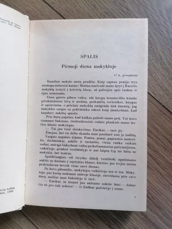 Širdis - Edmondo  de Amicis, knyga 3