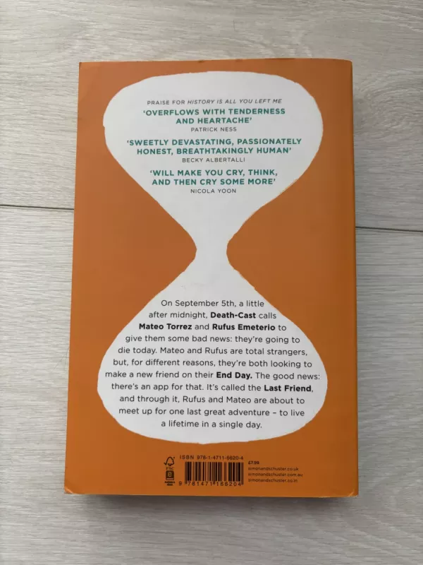 They Both Die at the End - Adam Silvera, knyga 3