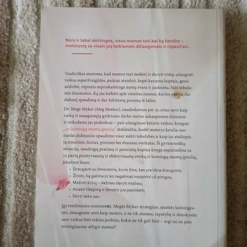 10 laimingų mamų įpročių - Meg Meeker, knyga 3