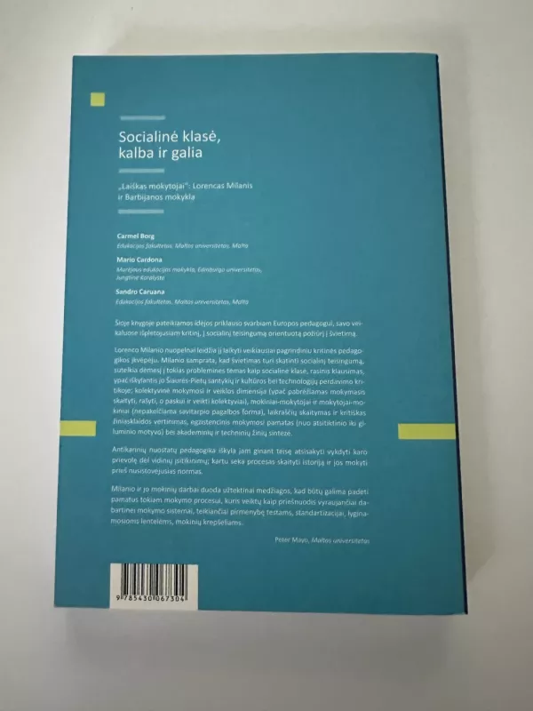 Socialinė klasė, kalba ir galia - Carmel Borg, knyga 3