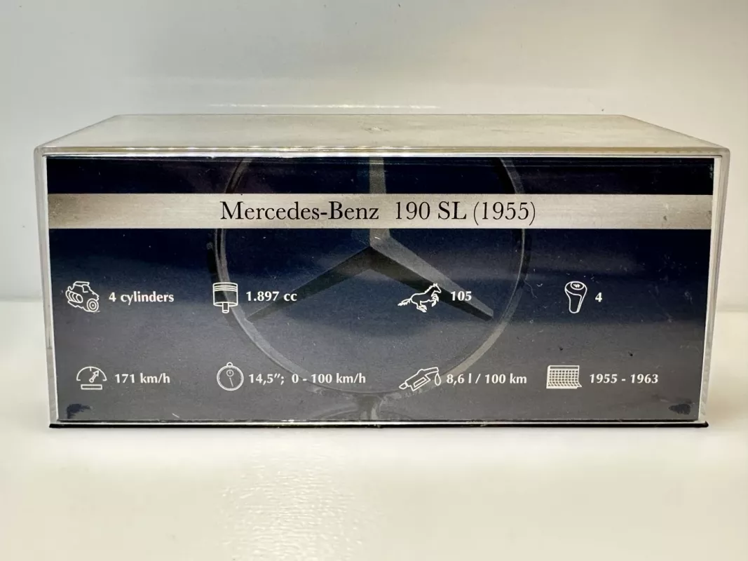 Mercedes-Benz 190SL Cabrio 1955 1:43 De Agostini Deutschland - , namai ir interjeras 4