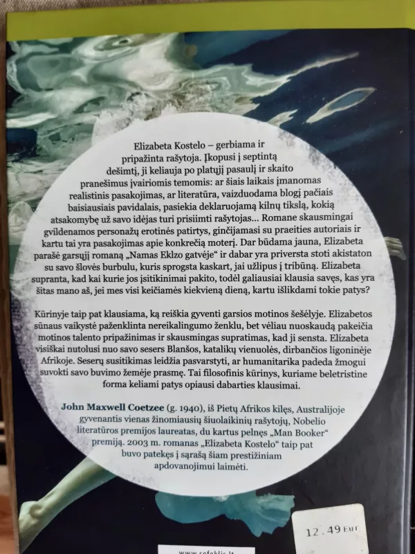 Elizabeta Kostelo - J. M. Coetzee, knyga 3