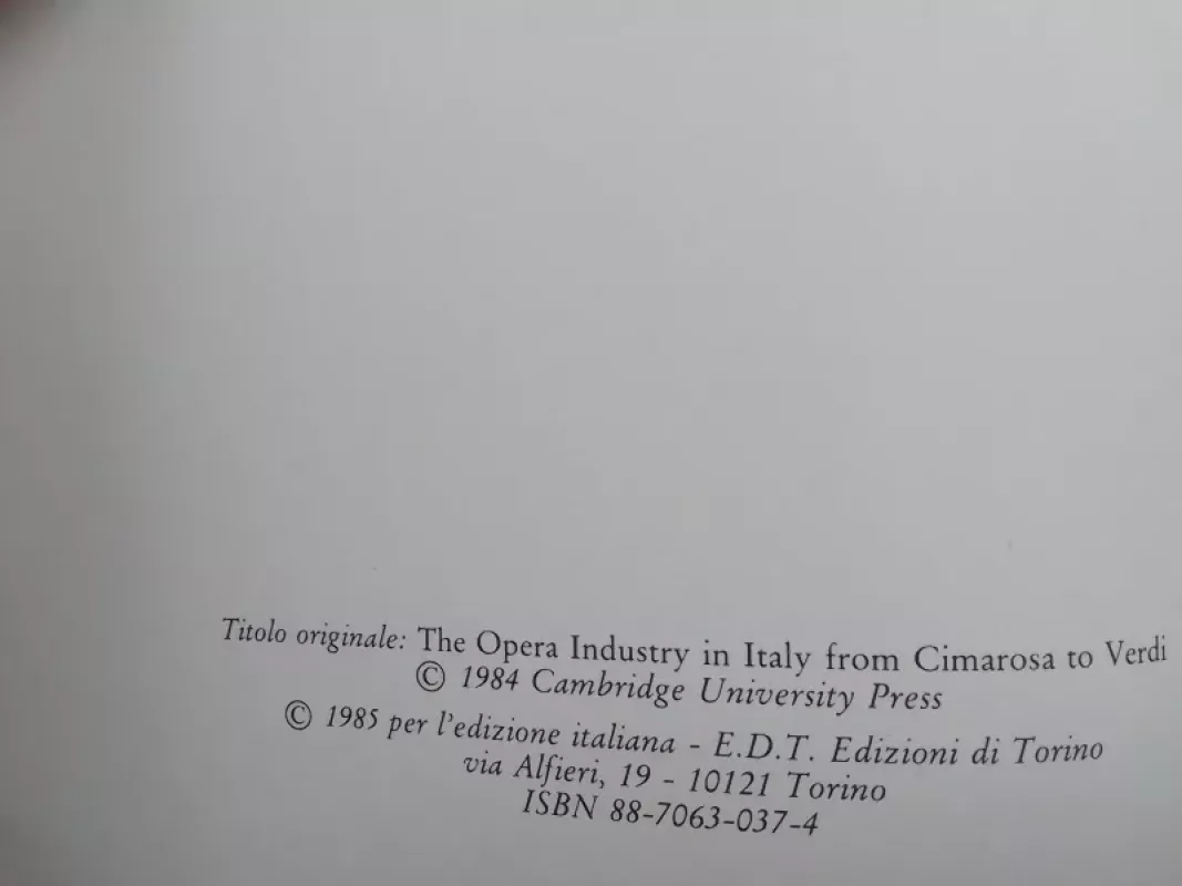 L'impresario d'opera. Arte e affari nel teatro musicale italiano dell'Ottocento - John Rosselli, knyga 4