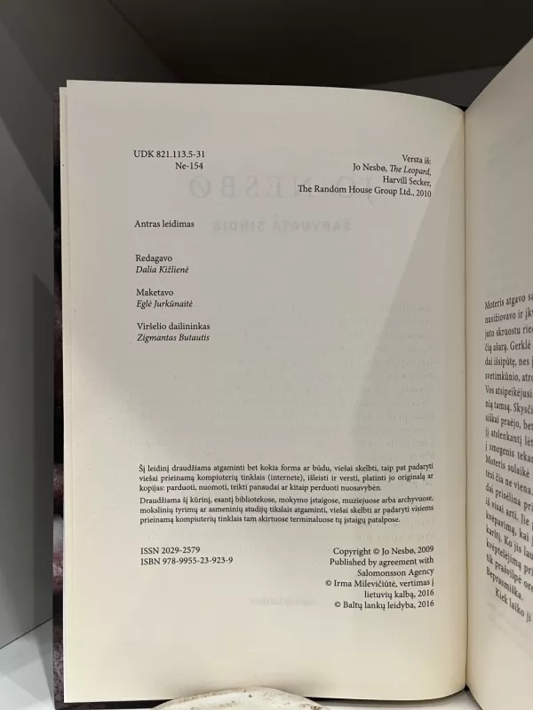 Šarvuota širdis - Jo Nesbo, knyga 4