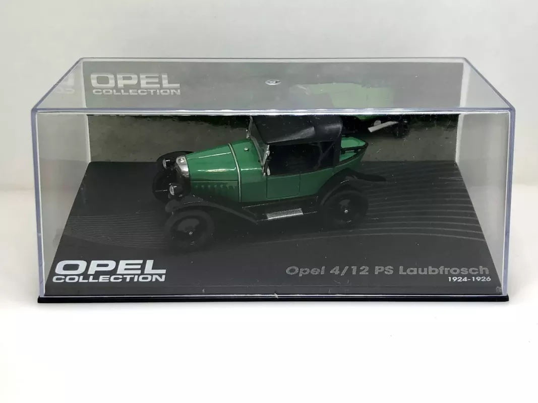 Opel 4/12 PS Laubfrosch 1924-26 1:43 Eaglemoss +žurnalas - , namai ir interjeras 3