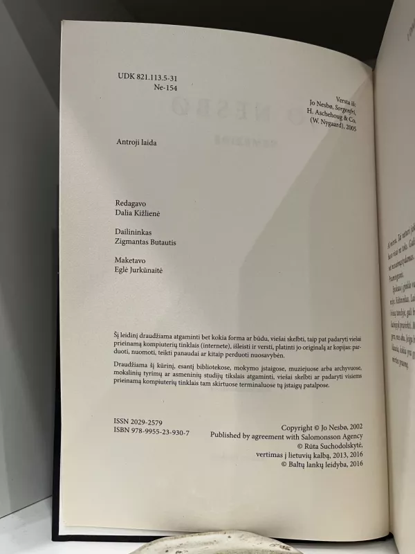 Nemezidė - Jo Nesbo, knyga 4