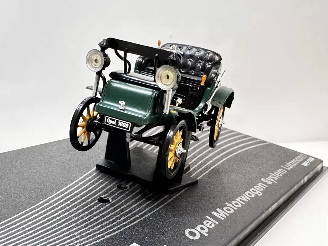 Opel Motorwagen Sys. Lutzmann 1899-01 žalia 1:43 Eaglemoss +žurnalas - , namai ir interjeras 5