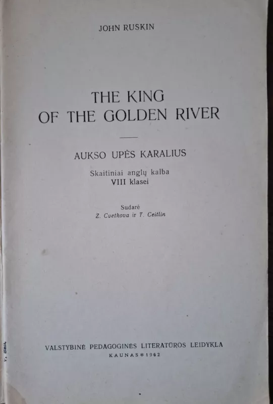 The king of the golden river - John Ruskin, knyga 3