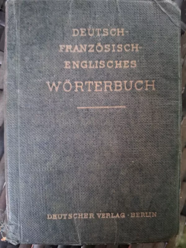 Deutsch-Französisch-Englisches Wörterbuch - Autorių kolektyvas, knyga 3
