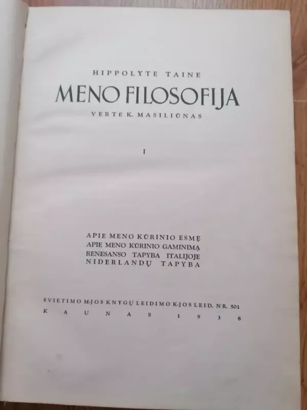 Meno filosofija. 2 dalys - Hippolite Taine, knyga 2