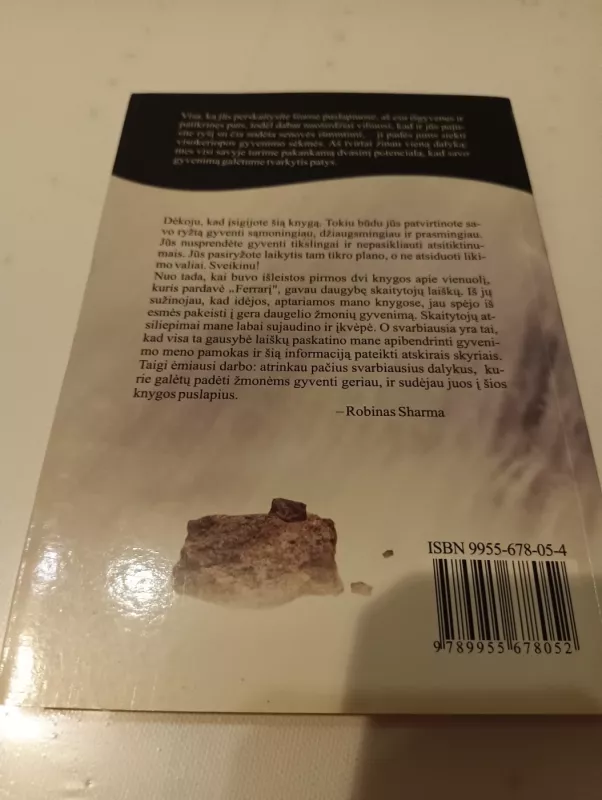 Kas verks, kai tu mirsi - Robin Sharma, knyga 3