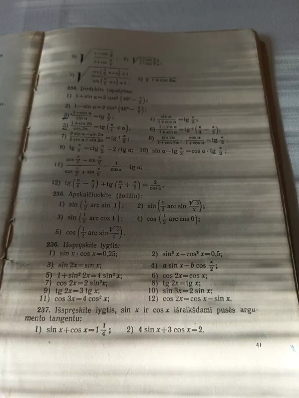 Trigonometrijos uždavinynas - P. Stratilatovas, knyga 4
