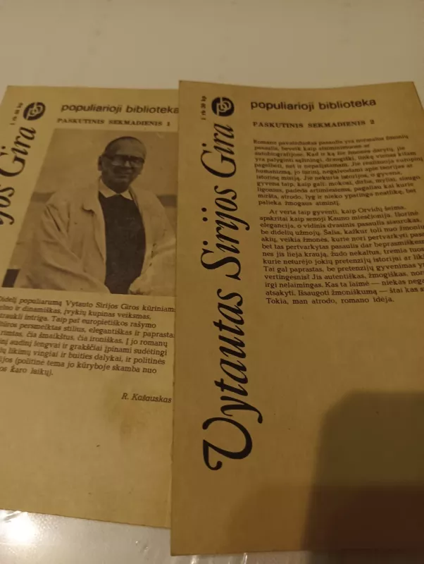 Paskutinis sekmadienis. 1 ir 2 dalys - Vytautas Sirijos Gira, knyga 4