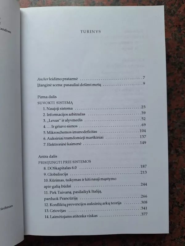 Lexus ir alyvmedis - Thomas L. Friedman, knyga 4