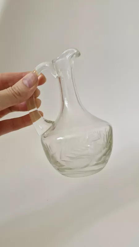 Mažuliukas stiklinis ąsotėlis-vazelė - , namai ir interjeras 2