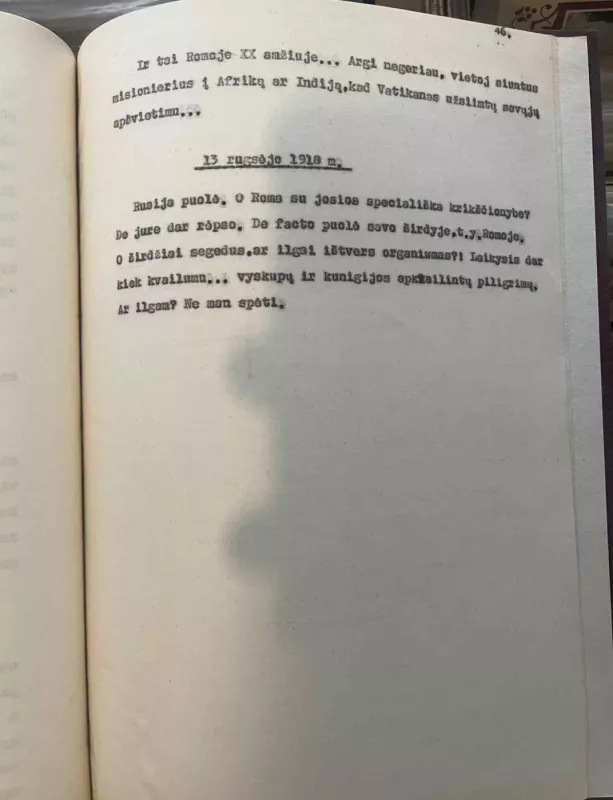 Dienoraštis - Kun. Kan. K. Prapuolenis, knyga 6